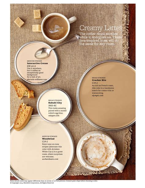 Latte Cream Colors